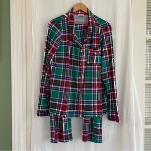 Kim Rogers Green, Red, Pink Plaid Pajama Set